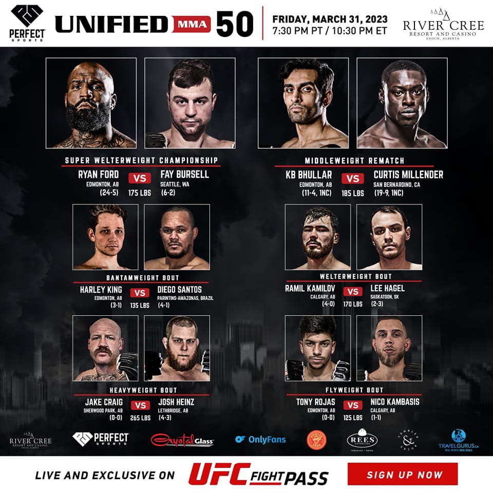 Bursell Plays Spoiler to Ford at Unified MMA 50