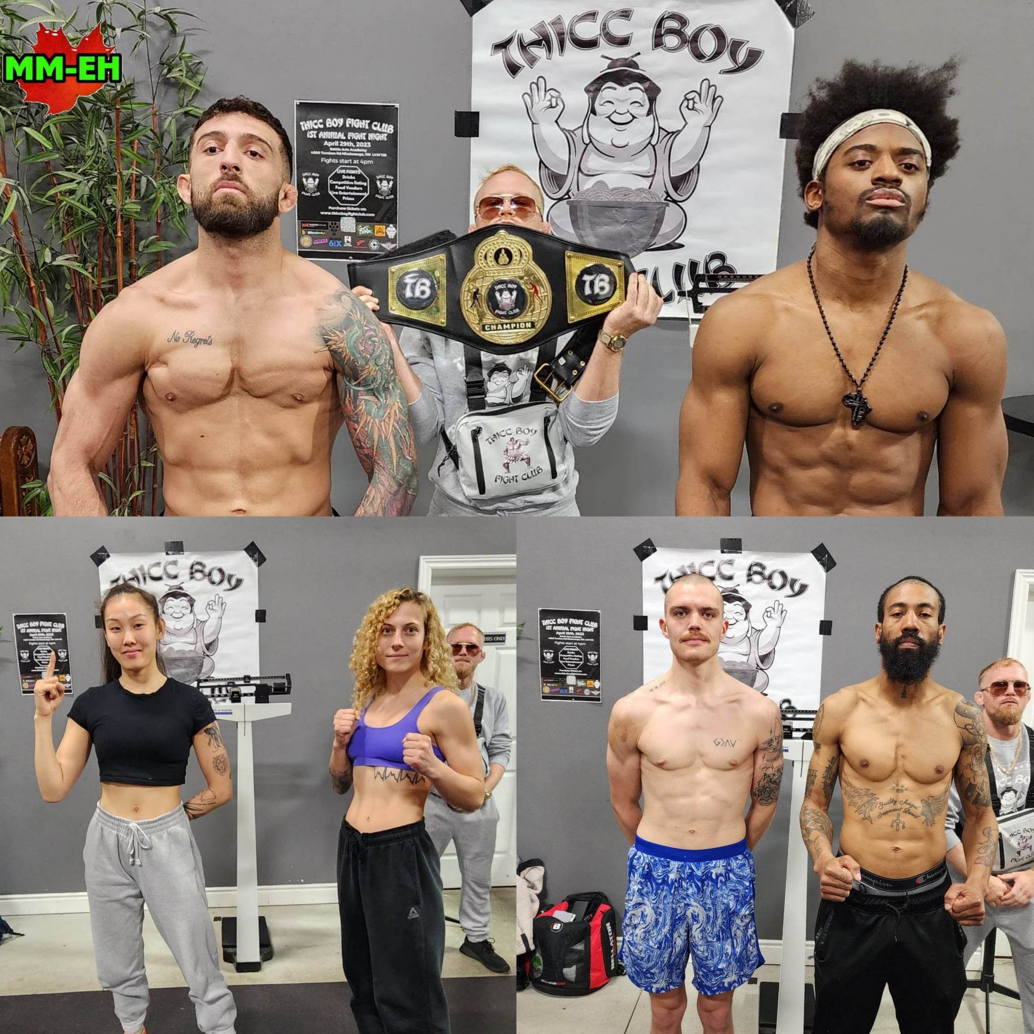 THICC Boy Fight Club 1 Weigh-In Results