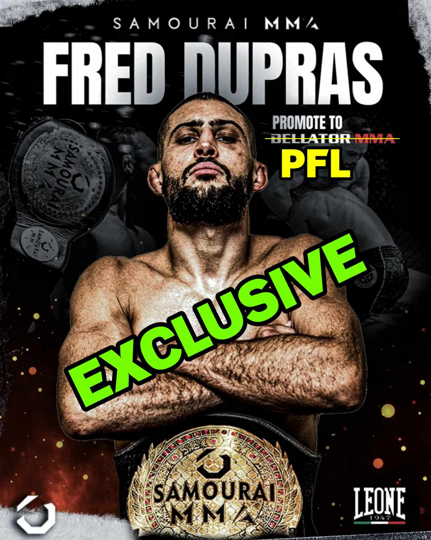 EXCLUSIVE – Canadian Frédérik Dupras To Make PFL Debut During 2025 World Tournament