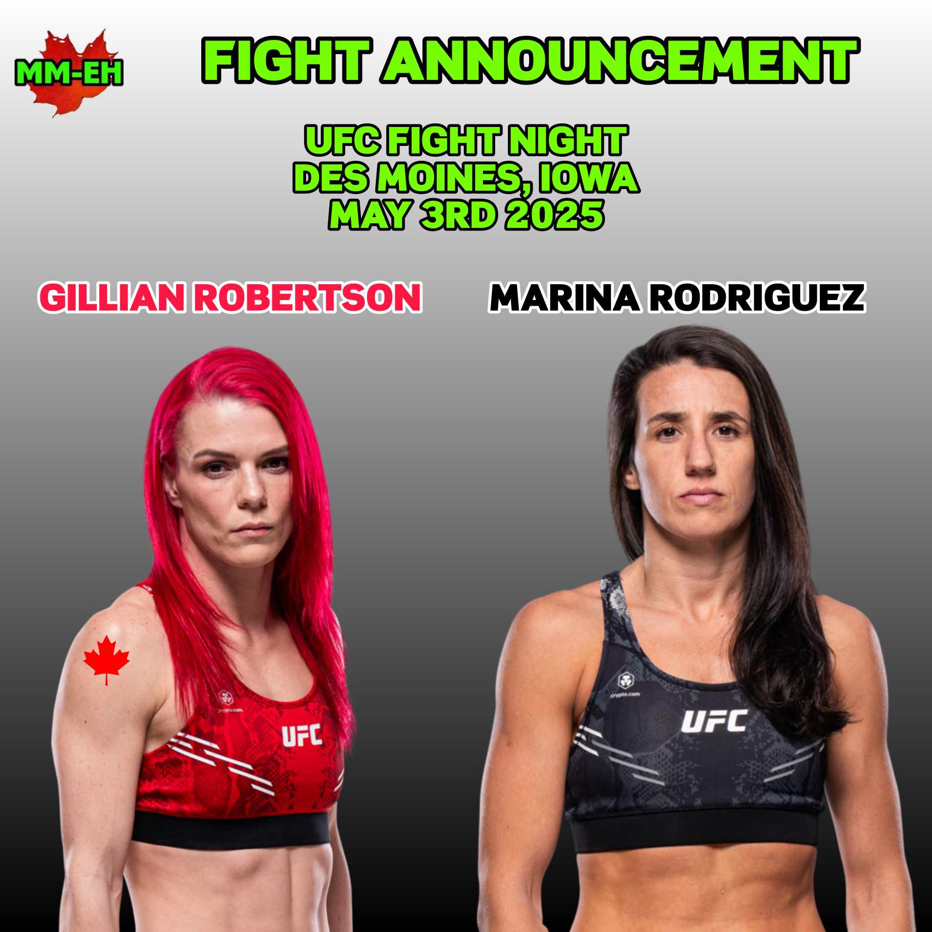 Gillian Robertson vs Marina Rodriguez MM-EH