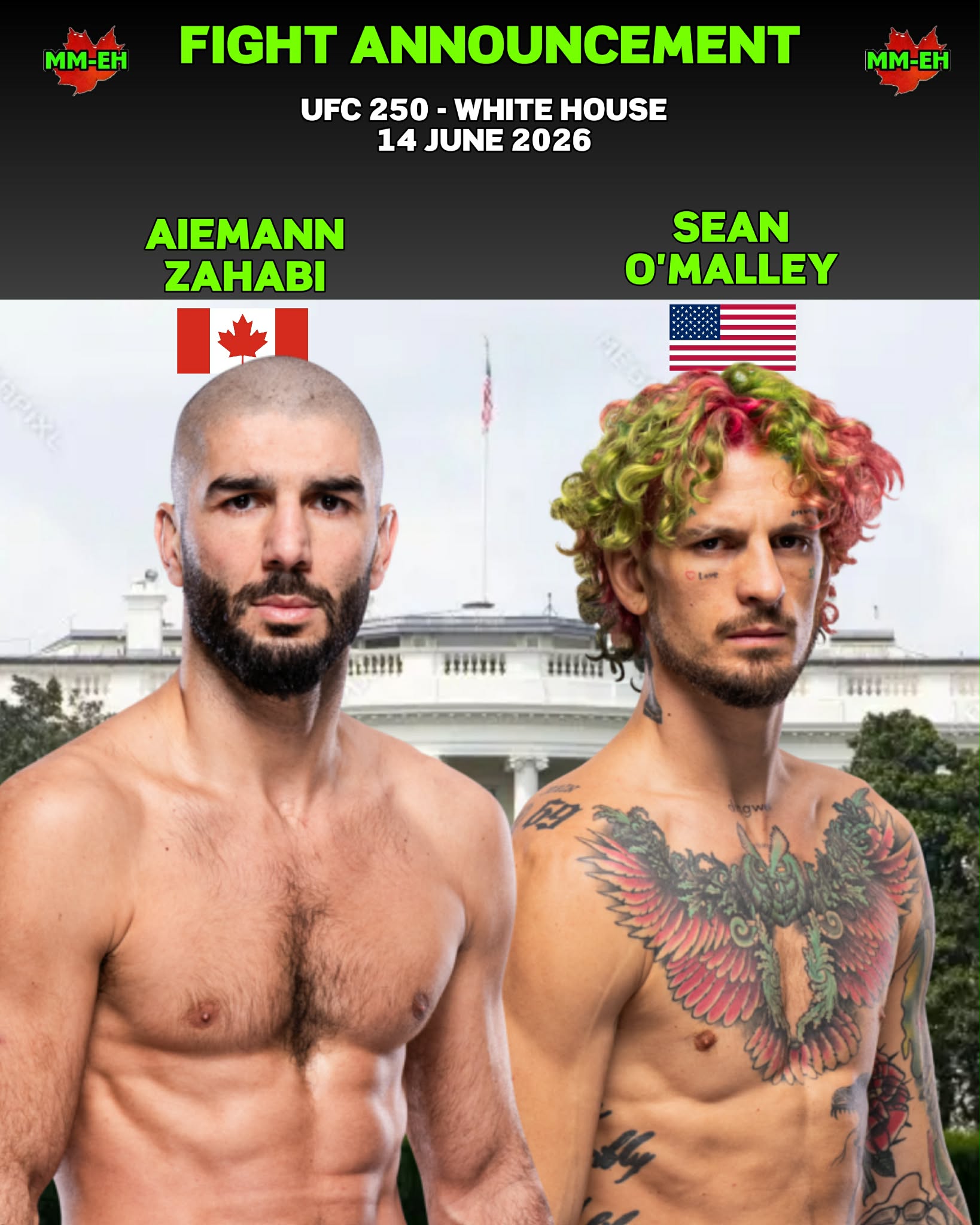 Aiemann Zahabi Added To HUGE UFC White House Card Vs Sean O’Malley